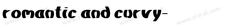 romantic and curvy字体转换